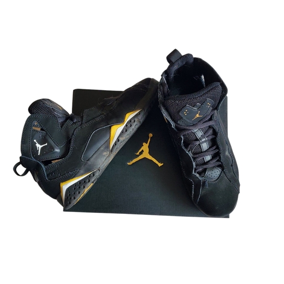 Nike Other - Air Jordan True Flight Black and Yellow Sneakers - Size 3y